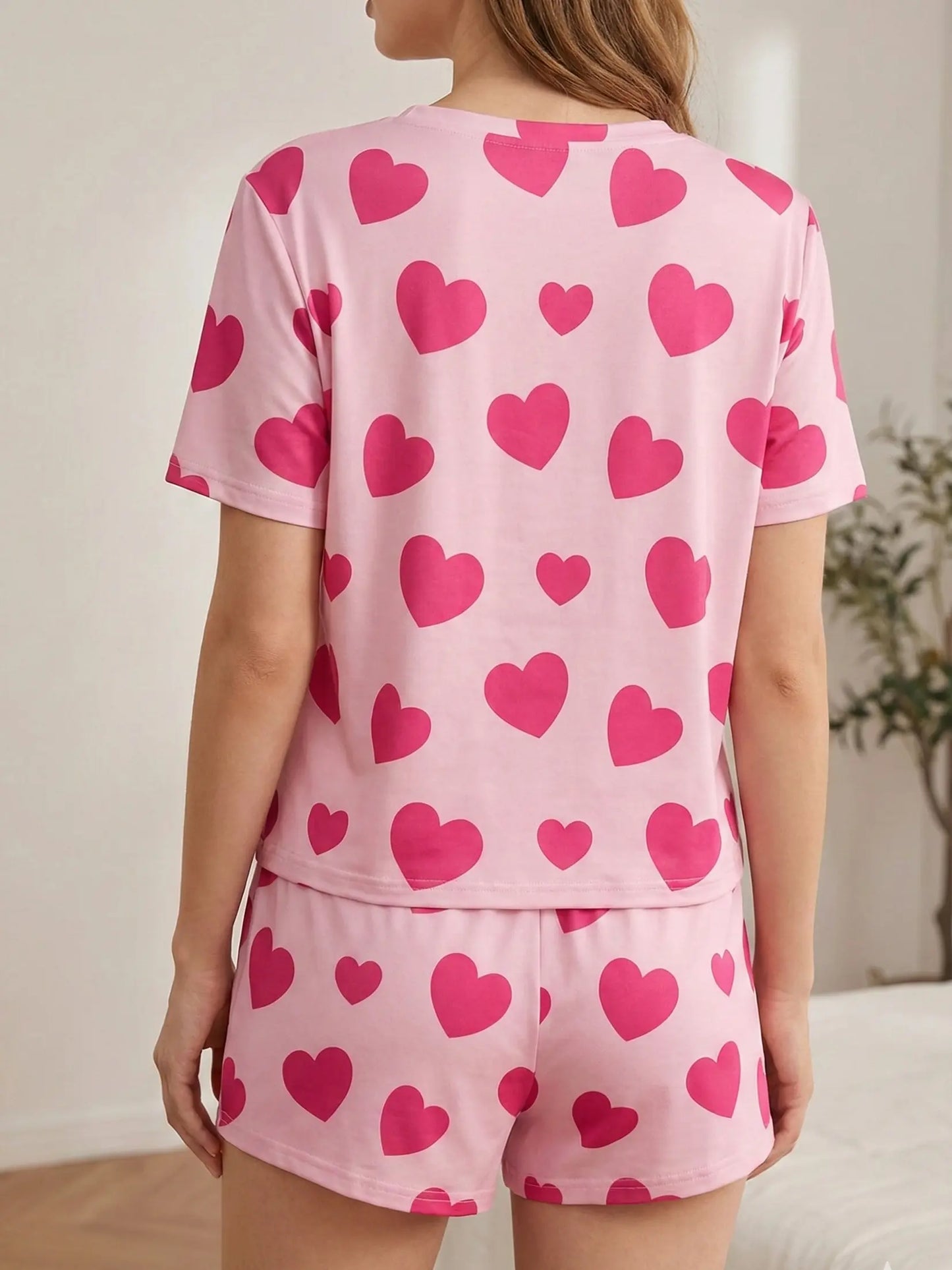 HUOHULI Leopard Print Bow Pajama Set - Detail 2